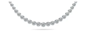 Uniquely Elegant Tennis Diamond Necklace with 10.07 ct.(finished)