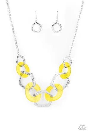 Urban Circus - Yellow Paparazzi Necklace