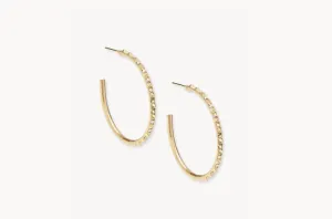 Veronica Hoop Earrings in Gold
