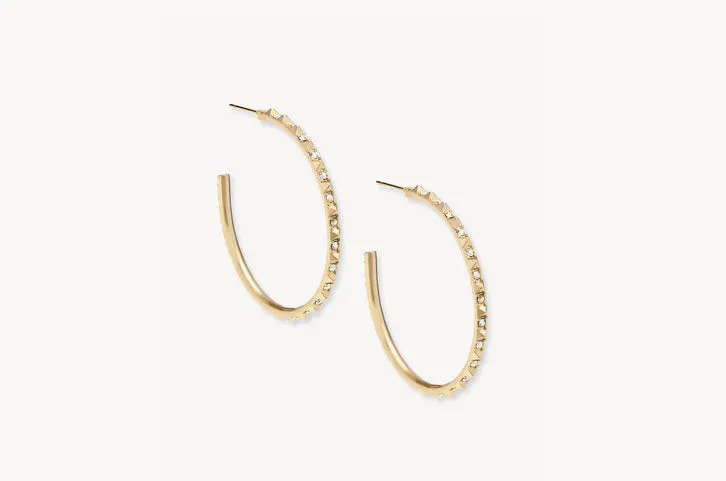 Veronica Hoop Earrings in Gold