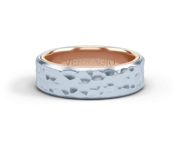 Verragio Hammered Men's Wedding Band