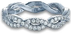 Verragio Pave Twist Diamond Wedding Band