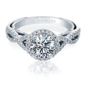 Verragio Twist Shank Diamond Engagement Ring