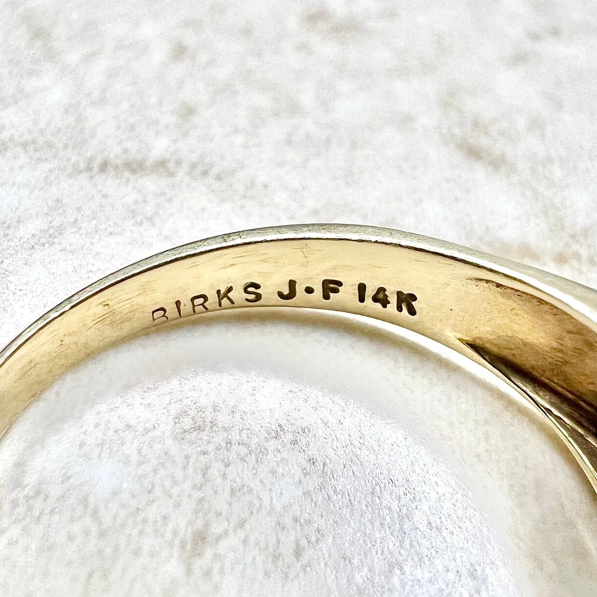 Vintage 14 Karat Yellow Gold Three-Stone 0.20 Carat Diamond Ring