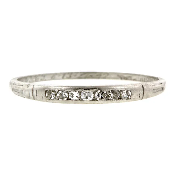 Vintage Diamond Wedding Band