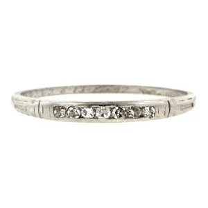 Vintage Diamond Wedding Band