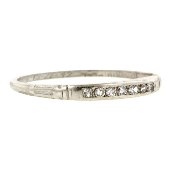 Vintage Diamond Wedding Band