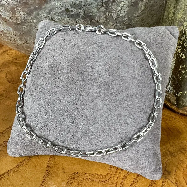 Vintage Platinum Chain Bracelet