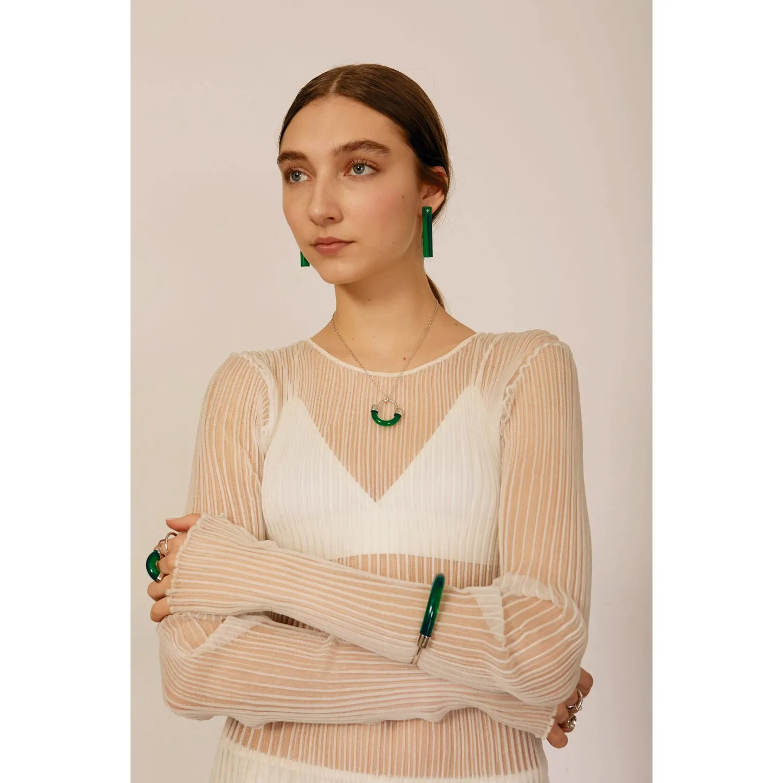 Vivid Earrings in Emerald