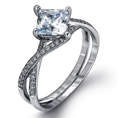 Wedding Set in 18k Gold with Diamonds
