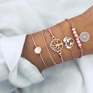Women of The World Unite 5 Piece Bracelet Set ITALY Design