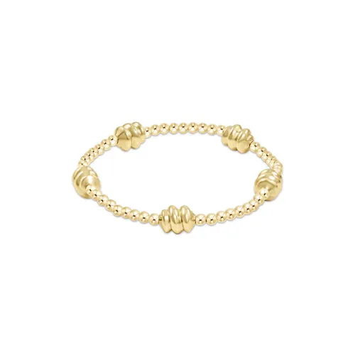 XL Extends Admire Gold 3mm Bead Bracelet