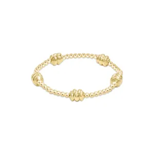 XL Extends Admire Gold 3mm Bead Bracelet