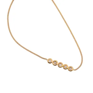 Yellow Gold and Diamond Doughnut Bracelet