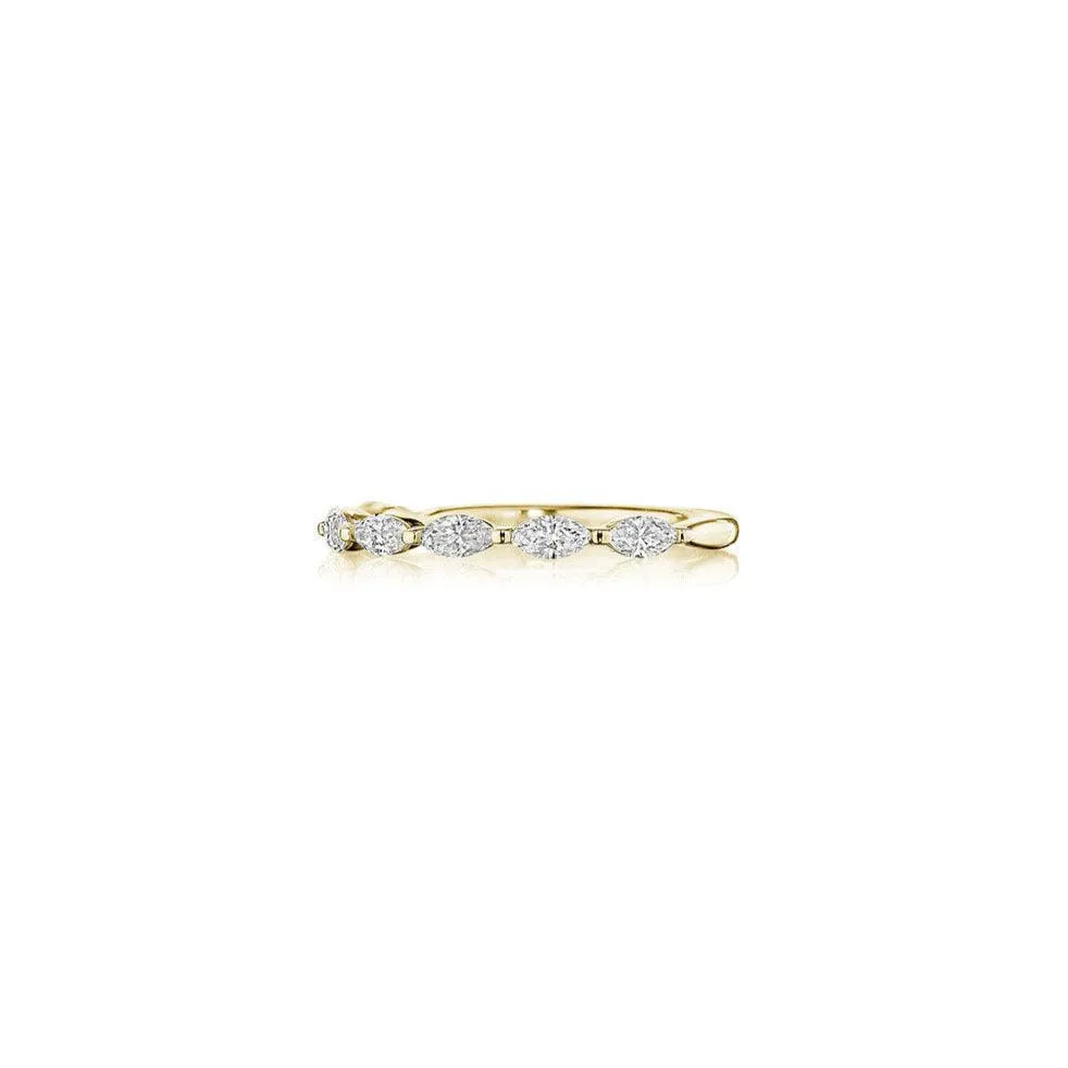 Yellow Gold Marquise Diamond Band